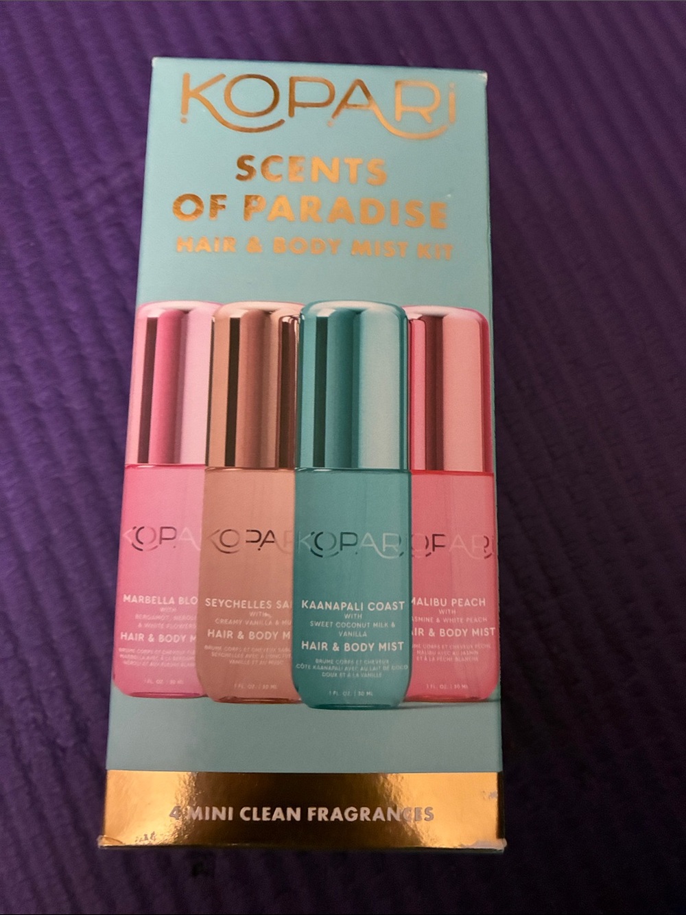 Kopari Hair & Body Mist Kit, 4 fragrances